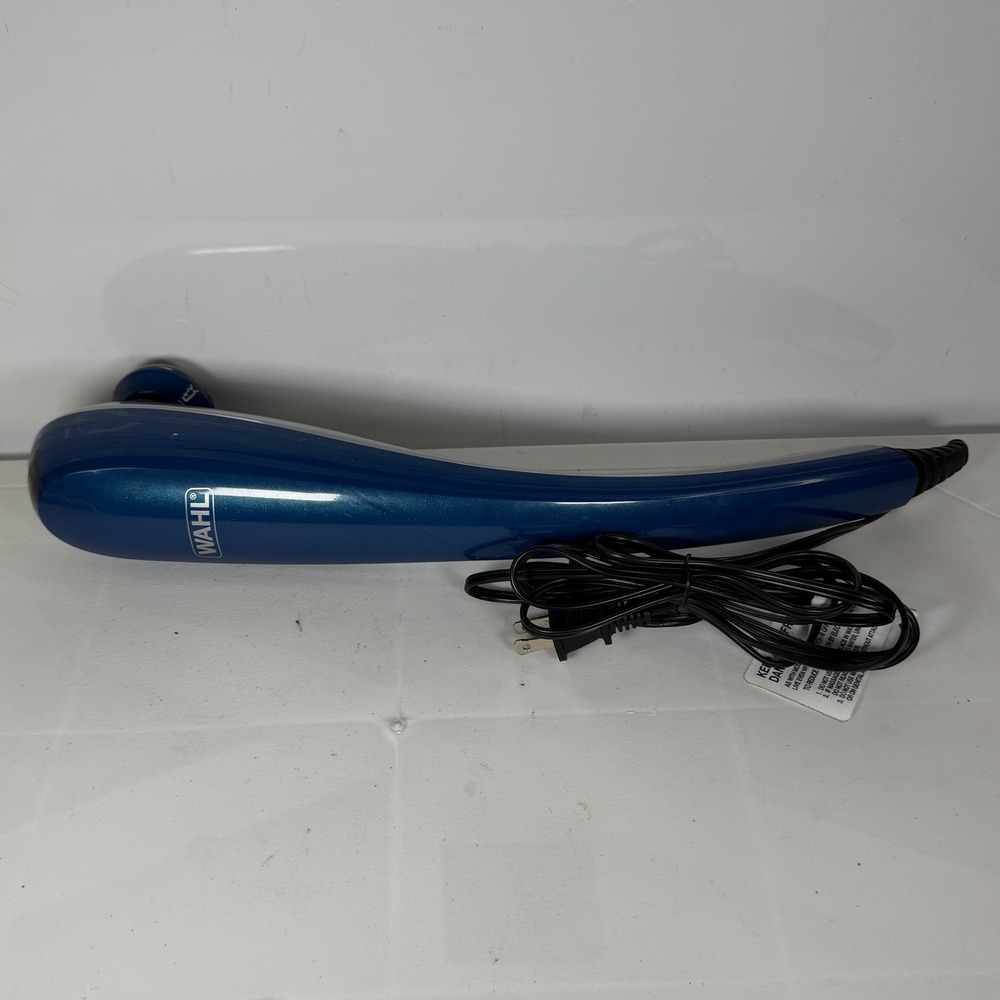 Wahl Clipper Corp Massager Model‎ 4290 Deep Tissue Handheld Electric Corded Blue